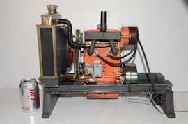 main Edgar Westbury Hermes  Petrol twin cylinder model IC engine with radiator for sale