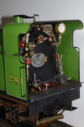 backhead LBSC Maisie 4-4-2 3.5" Atlantic live steam tender loco for sale