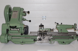 main Myford Super 7 power cross feed lathe for sale SK153023 variable speed
