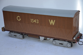 main 5" live steam driver's truck vacuum braked wagon for sale