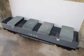 seat view GWR 7.25" gauge live steam passenger wagons for sale