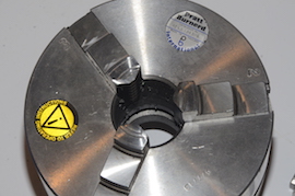 face Pratt Bunerd 5" 3 jaw griptru lathe chuck D1-3 camlock for sale