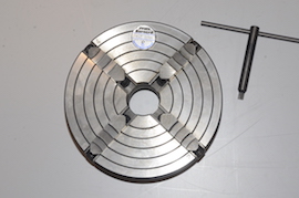 Bunerd 8" 4 jaw independent slim body lathe chuck D1-3 camlock for sale