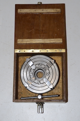 main English Crown 4 jaw 6" independent chuck lathe chuck Myford for sale.