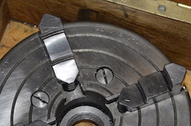 jaw English Crown 4 jaw 6" independent chuck lathe chuck Myford for sale.