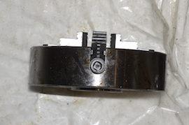 side New Toolmex byson 4 jaw 6" independent chuck lathe chuck Myford for sale.