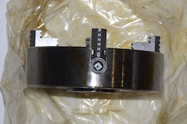 box New Toolmex byson 4 jaw 6" independent chuck lathe chuck Myford for sale.