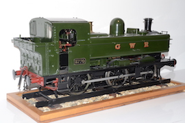 5" GWR 57xx 0-6-0 live steam pannier tank loco locomotive for sale