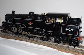 back 5" Silver Crest BR standard class 4 2-6-4 live steam tank engine for sale