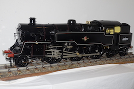 left 5" Silver Crest BR standard class 4 2-6-4 live steam tank engine for sale