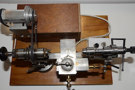 top B.T.M. watchmaker's lathe by ROF BTM  E.H.Jones Ltd for sale