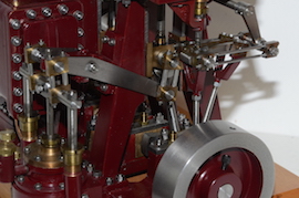flywheel J.G.S. Clarke O.B. Bolton triple expansion live steam engine for sale. Reeves