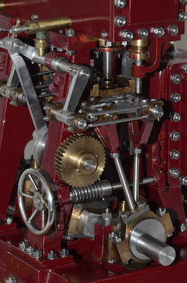detail J.G.S. Clarke O.B. Bolton triple expansion live steam engine for sale. Reeves