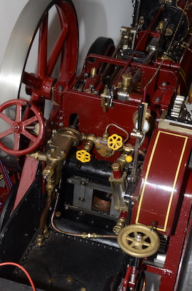 cab view Burrell 2" live steam traction engine for sale