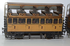 passenger wagons G1 4-2-0 La Belgique 604 live steam loco for sale Flaman boiler The Camel French Est railway 