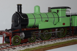 left 3.5" 4-4-0 Highland Railway Loch Class 131 Loch Shin live steam loco for sale. Dubs & Co. David Jones.