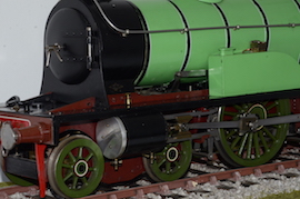 buffer 3.5" 4-4-0 Highland Railway Loch Class 131 Loch Shin live steam loco for sale. Dubs & Co. David Jones.