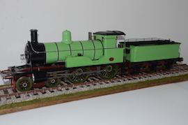 left 3.5" 4-4-0 Highland Railway Loch Class 131 Loch Shin live steam loco for sale. Dubs & Co. David Jones.