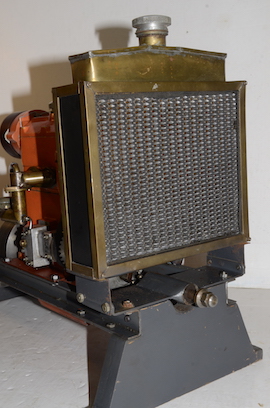 rad Edgar Westbury Hermes  Petrol twin cylinder model IC engine with radiator for sale