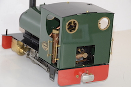 rear Gauge 1 Roundhouse Bertie 0-4-0 live steam tank loco 16mm on 32mm track for sale.