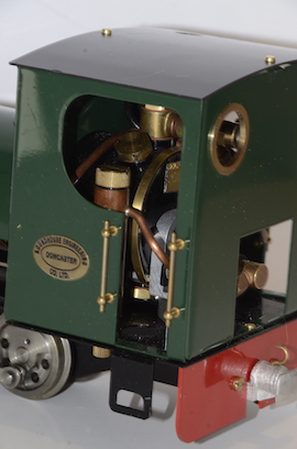 cab Gauge 1 Roundhouse Bertie 0-4-0 live steam tank loco 16mm on 32mm track for sale.