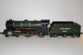 main view Vintage vintage 3.5" live steam loco locomotive  LBSC Roedean Schools 4-4-0 for sale