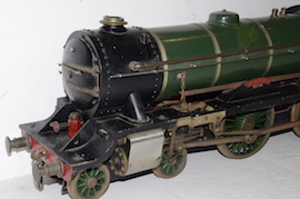 front view Vintage vintage 3.5" live steam loco locomotive  LBSC Roedean Schools 4-4-0 for sale