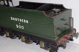 tender view Vintage vintage 3.5" live steam loco locomotive  LBSC Roedean Schools 4-4-0 for sale