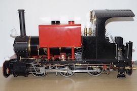 side 5" Simplex live steam 0-6-0 tank loco for sale