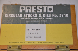 main view Presto Metric Tap & Die set for sale