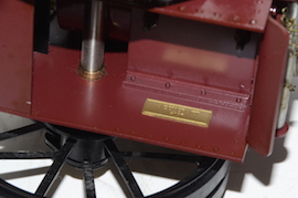 plate Accucraft Maxitrak 3/4" Allchin live steam traction engine for sale