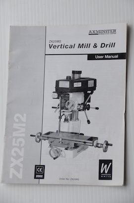 manual Axminster ZX25M2 milling drilling machine for sale