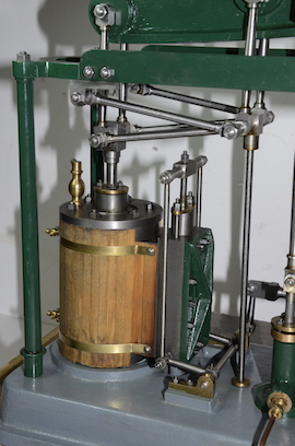 main view live steam large beam engine for sale