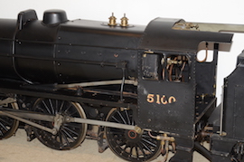 cab 5" LMS Black 5 4-6-0 live steam loco for sale