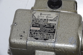 plate Boxford lathe little giant tool post cutter grinder for sale