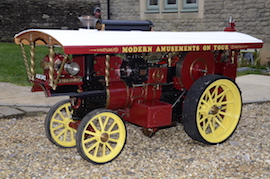 main view 2" Burrell Showmans live steam traction engine for sale