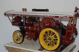 back2 Exhibition 2" Burrell Showmans live steam traction engine for sale.