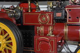 tabnk Exhibition 2" Burrell Showmans live steam traction engine for sale.