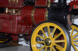 wheel Exhibition 2" Burrell Showmans live steam traction engine for sale.