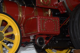 steering Exhibition 2" Burrell Showmans live steam traction engine for sale.