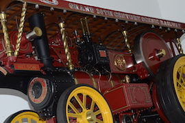 under Exhibition 2" Burrell Showmans live steam traction engine for sale.