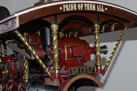 gen Exhibition 2" Burrell Showmans live steam traction engine for sale.