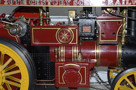 paint Exhibition 2" Burrell Showmans live steam traction engine for sale.