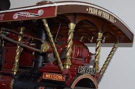 name Exhibition 2" Burrell Showmans live steam traction engine for sale.