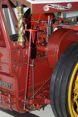 brake Exhibition 2" Burrell Showmans live steam traction engine for sale.