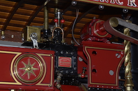 wood Exhibition 2" Burrell Showmans live steam traction engine for sale.