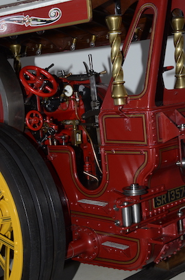 tank Exhibition 2" Burrell Showmans live steam traction engine for sale.