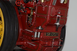 tow Exhibition 2" Burrell Showmans live steam traction engine for sale.