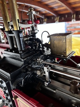 block Exhibition 2" Burrell Showmans live steam traction engine for sale.