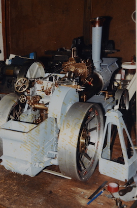 old1 Exhibition 2" Burrell Showmans live steam traction engine for sale.